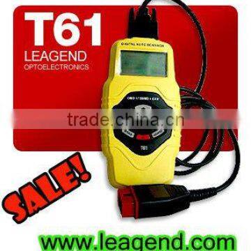 Highend CAN OBD2/EOBD auto Diagnostic Tool for multi cars / scanner T61 -multilingual ,review datastream