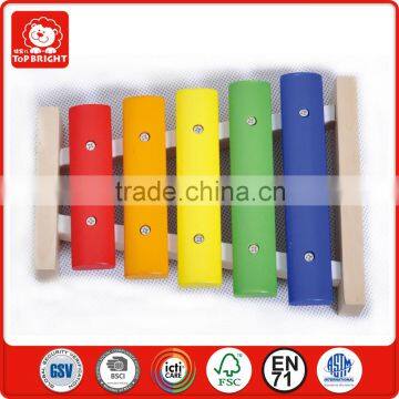 simple educational kids toys 5 colour wood material mini toys wooden music instrument xylophone keyboard musical instruments