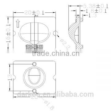 Outdoor Lighting Integrate Streetlight Plastic Lens DK150*60-3.5H-5050 photo-2