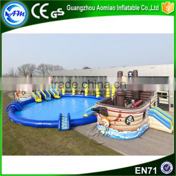 2016 New giant inflatable pirate ship slide water slide for inflatable pool                        
                                                                                Supplier's Choice