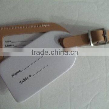 Custom Debossed Words Wedding Leather Luggage Tag photo-2