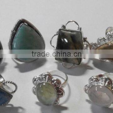 Wholesale Natural Gemstone Metal Rings @ Usd 1