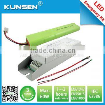 2 hours duration 20W led emergency conversion kit