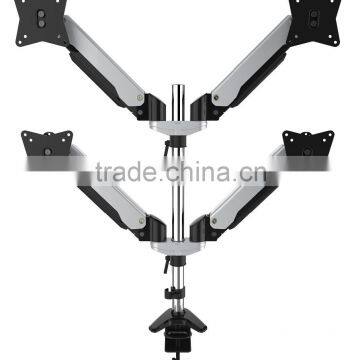 Angle-free Tilt Height Adjustable Quad Moniotr mounts GA44