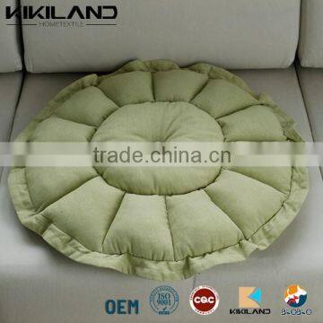 2015 fashion design round cotton linen sofa cushion seat pad