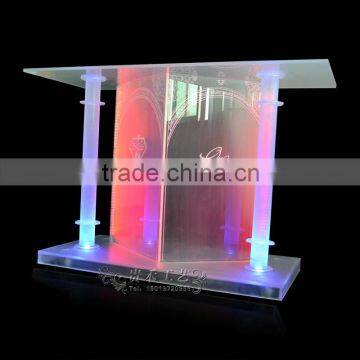 Colorful Acrylic Bar Table With LED Lights, Bar Table for Bar, Club Bar Designs photo-5