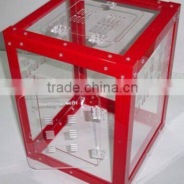 red black white clear large birdcage/storage