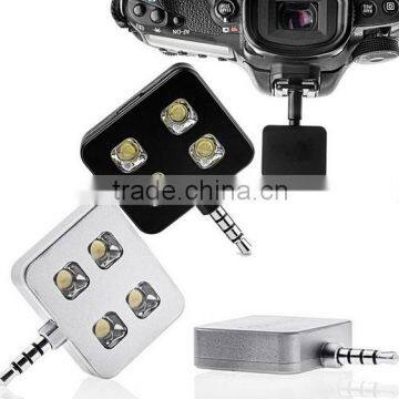 For ios and android Universal Mini 4 LED Camera Flash Selfie Fill Light Selfie Night Photo