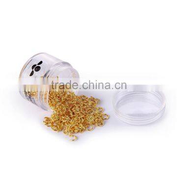 Top Quality Gold Plated 6mm 300pcs Per Bag Brass Round Open Jump Ring For Jewelry Making