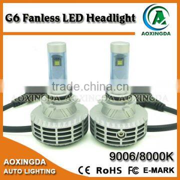 3000K 4300K 6500K 8000K 10000K G6 all in one LED headlight 9006 6000LM