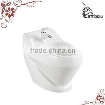 Floor mounted toilet bidet seat