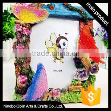 Handmade Butterfly Design Polyresin New Style Photo Frame