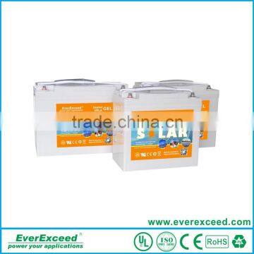 EverExceed Maintenance Free 220ah battery , Deep Cycle Solar Battery for solar energy