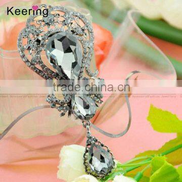 10.2*4.5cm hotsale gunmental elegant brooch for gift scarf WBR-1439