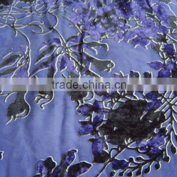 Burn-out velvet silk fabric