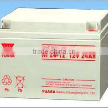 12v24ah deey cycle solar battery yuasa battery with best price