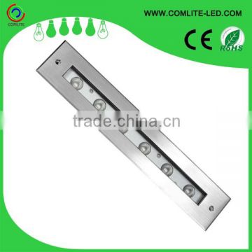 Waterproof recessed buried linear LED inground light