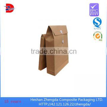 a4 paper packaging bag, eight side seal paper bag, quad seal bag