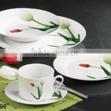 Hot sale white porcelain dinnerware set