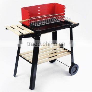 Large Square Pully Indoor Charcoal Bbq Grill photo-2
