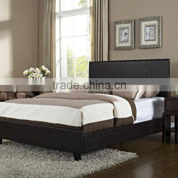 Bolton Queen Upholstered United State style Platform Bed with Topstitched Panels AS-B49