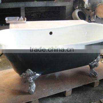 72" Cast Iron Double Slipper Classic Bathroom Soaking Bath W/o Drillings photo-5