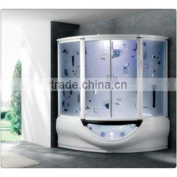 shower set with art glass sliding door G160I