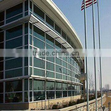 factory price exposed framing glass curtain wall with hollow glass/laminated glass