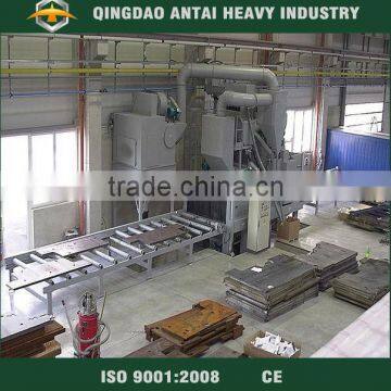 QXY2500 automatic steel plate shot blasting painting machine preatment line