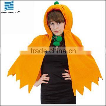 Unisex Halloween new pumpkin cape costume for adult