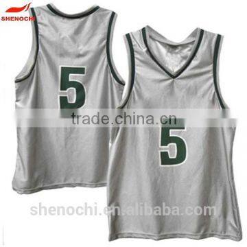 New design 100% polyester basketball tank top wholesale basketball uniform