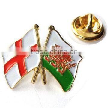 Good Quality Best Price Epoxy Coated National Cross Flag Lapel Pin Badges photo-2