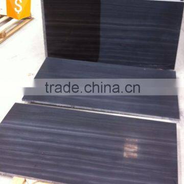 Imperial Black Wood Marble Slabs photo-5