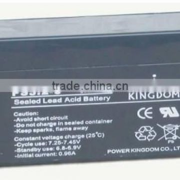 Rechargeable battery 6V 3.2AH, Lead Acid Battery