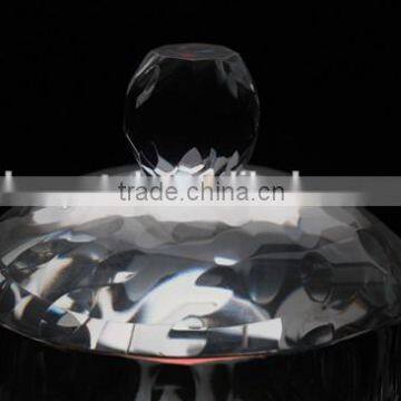 Unique Crystal Glass Sugar Bowl With Lit Sugar Stock photo-2