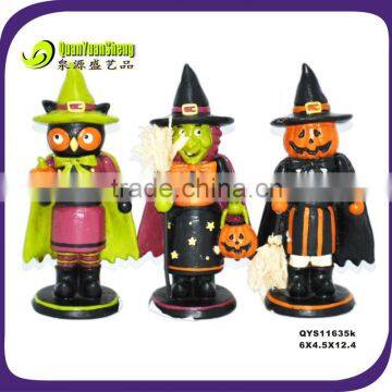 2014 halloween polyresin craft pumpkin figure