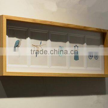 cheap new designed double matted wooden MDF collage photo picture frame