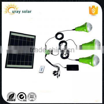 2016 new product motion sensor 6w 9w 12w outdoor led solar camping light with 3 bulbs                        
                                                Quality Choice