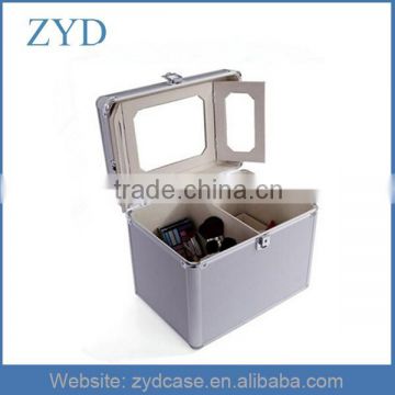 Aluminum Cosmetic Jars Beauty Case Makeup Vanity Box With Mirror Empty Makeup Case ZYD-HZ102202