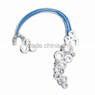 Cheap Wholesale Earring Latest Design Diamond Hollow Alloy Charm Ear Cuff photo-3