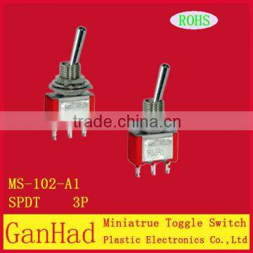 Mini Toggle Switch 3-Way and 2-way ON OFF ON