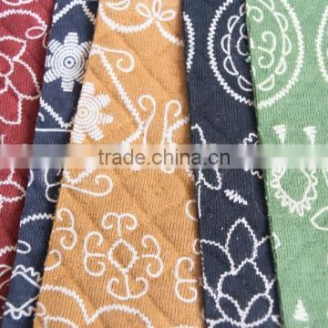 Air layer of cotton fabric/ Vintage pattern print fabric