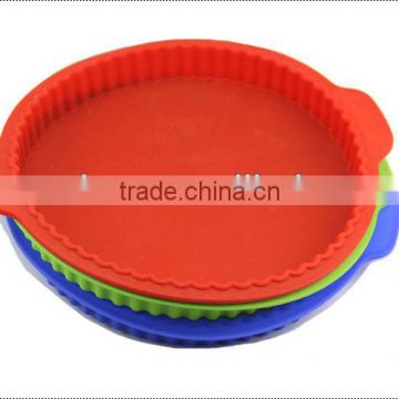 food grade high quality silicone round cake pan/silicone microwave cake pan