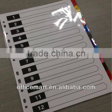 Paper index file divider