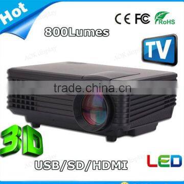 Support 1920*1080 Cheap Home Theater Digital Video Portable Game HD 1080P LCD Mini 3D LED The Projector/ Projetor/Proyector