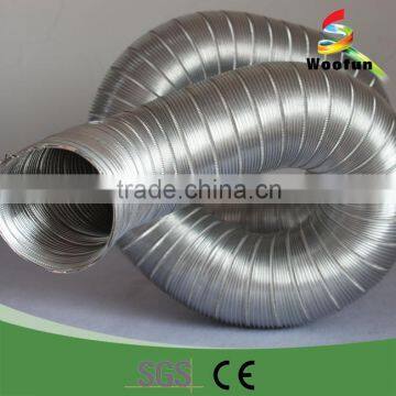 Semi-rigid aluminum air duct for air conditioning