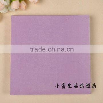 Light Purple Style 100% Food-grade Printed Tissue Paper Napkin for Decorate Restaurant and Event Party