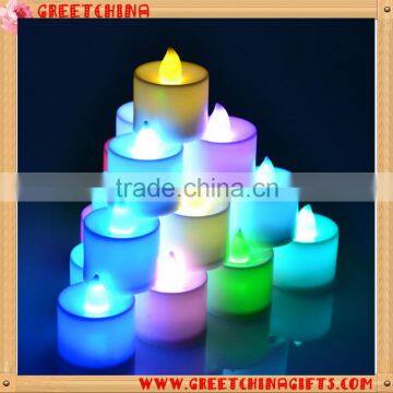 Christmas accessories colorful LED candle light for party