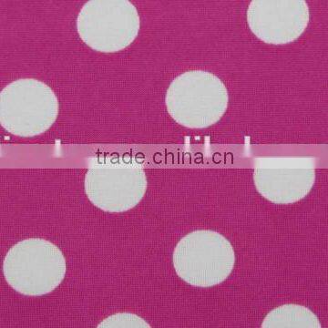 African Lace Fabrics Denim White Dot on Rose Red Poly Milk Fiber Fabric Spandex Fabric 4way Strentch photo-3