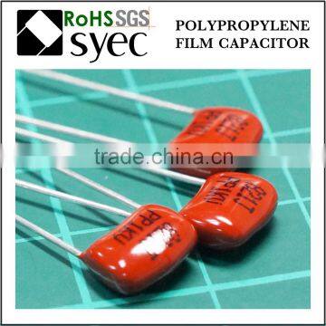 High Frequency Low DF 2200pF 63V Polypropylene Film Capacitor